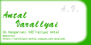 antal varallyai business card